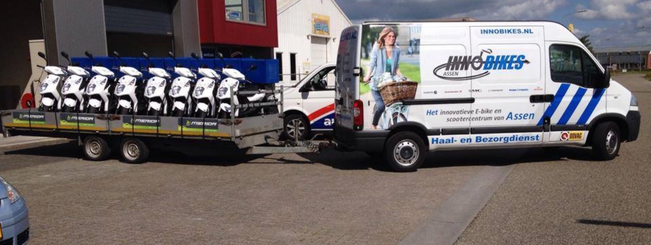 De haal- en bezorgservice van Innobikes Assen